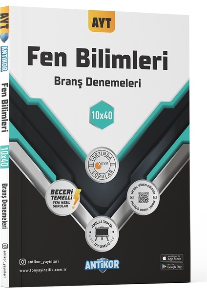 Ayt Fen Bilimleri Branş Denemeleri 10*40