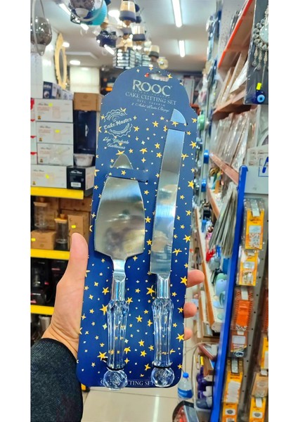 Lüks Pasta Kesme Bıçağı ve Spatula