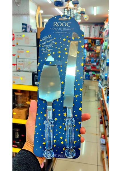 Lüks Pasta Kesme Bıçağı ve Spatula