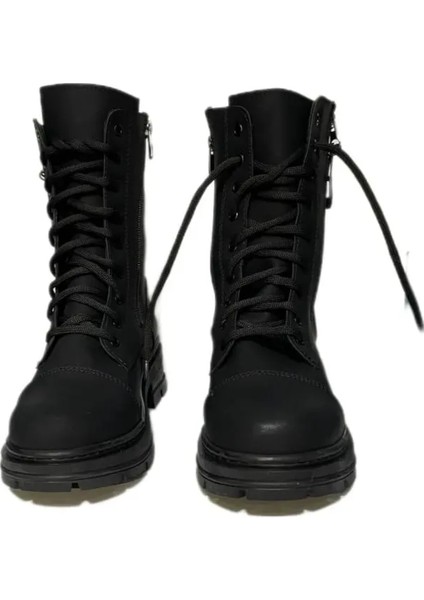 Siyah Şık Sportif Fermuarlı Kadın Bot fırsatları
