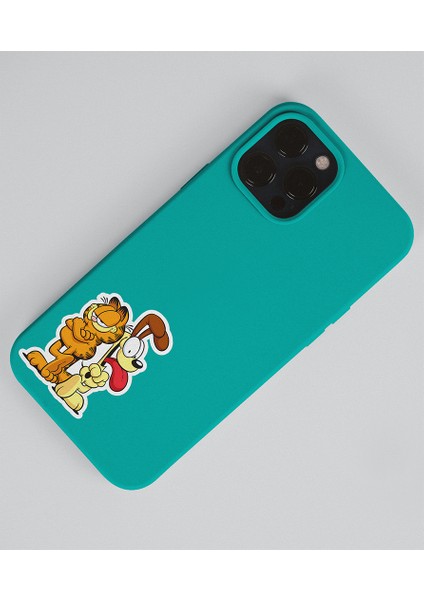 Garfield 2'li Sticker Set Parlak Kağıt