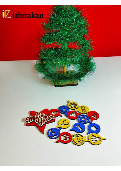 Mini Süslü Spiral Yılbaşı Ağacı 30CM