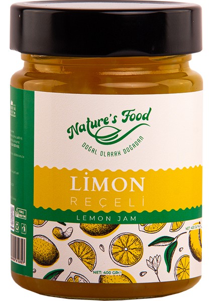 Limon Reçeli Premium Series 400 gr Cam Şişe %65 Limon Doğal İçerik Doğal Tat fiyatları