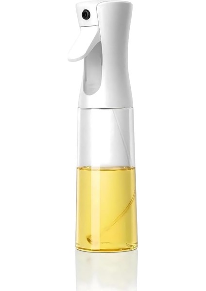 Yağdanlık Cam Şişe Yağ Püskürtücü 300 ml - Airfryer, Kızartma, Izgara ve Salata Için Büyük Boy Yağlık (Beyaz)
