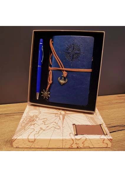 Pusula Defter ve Tükenmez Kalem Set - EMY1829-1148