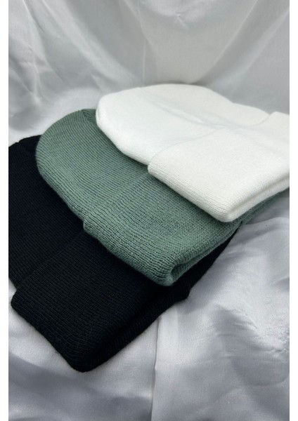 3 Adet Unisex Erkek Kadın Esnek Rahat Kullanım Kışlık Rüzgar Geçirmez Siyah,beyaz,yeşil Bere fiyatları