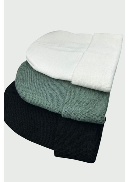 3 Adet Unisex Erkek Kadın Esnek Rahat Kullanım Kışlık Rüzgar Geçirmez Siyah,beyaz,yeşil Bere fırsatları