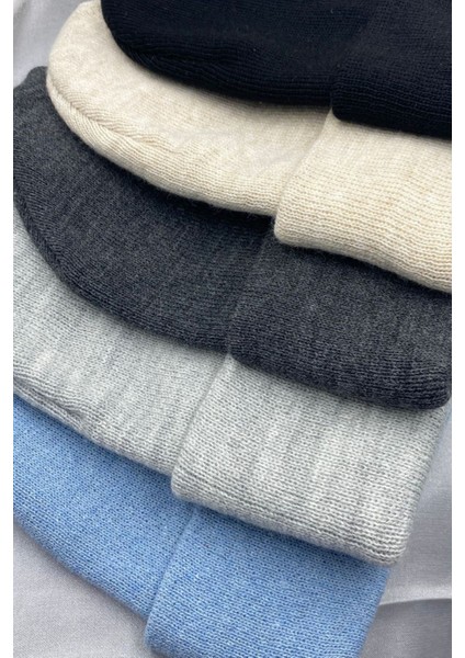 Unisex Düz Basic Katlamalı Kışlık Yerli 5'li Bere Takımı fiyatları