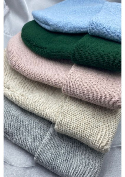 Unisex Düz Basic Katlamalı Kışlık Yerli 5'li Bere Takımı fiyatları