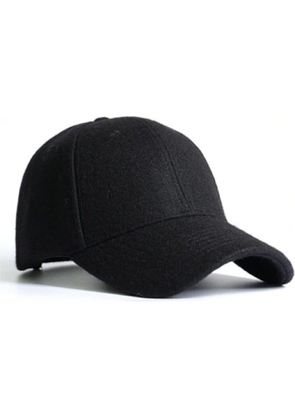 Tekno Trust Kaşe Kumaş Kışlık Arkasından Ayarlanabilir Unisex Siyah Şapka fiyatları