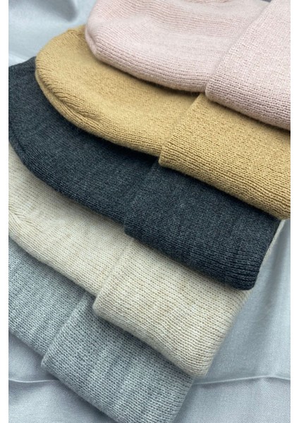 Unisex Düz Basic Katlamalı Kışlık Yerli 5'li Bere Takımı fiyatları