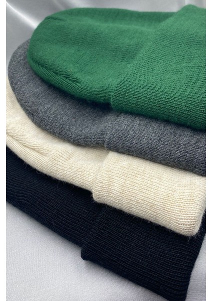 Unisex Düz Basic Katlamalı Kışlık Yerli 4'lü Bere Takımı fiyatları