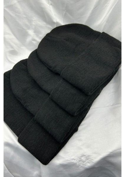 4 Adet Unisex Erkek Kadın Esnek Rahat Kullanım Kışlık Rüzgar Geçirmez Siyah Bere fiyatları