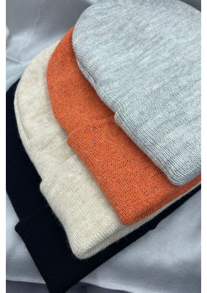 Unisex Düz Basic Katlamalı Kışlık Yerli 4'lü Bere Takımı fiyatları