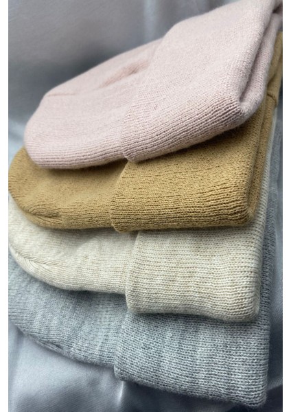 Unisex Düz Basic Katlamalı Kışlık Yerli 4'lü Bere Takımı fiyatları