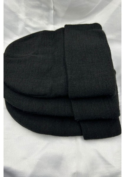 3 Adet Unisex Erkek Kadın Esnek Rahat Kullanım Kışlık Rüzgar Geçirmez 3'lü Siyah Bere fiyatları