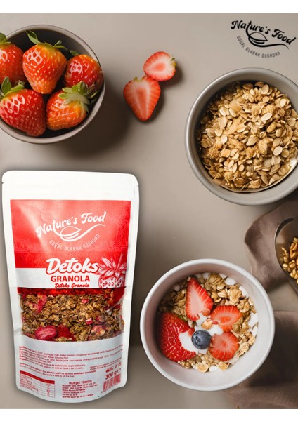 Detoks Granola 300 gr Katkısız Koruyucusuz 1. Kalite Ürünlerden Hazırlanmış Doğal İçerik