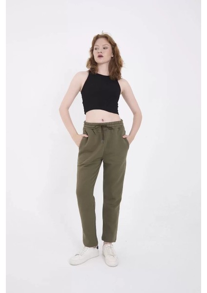 Üç Iplik Basic Eşofman Pantolon - Haki