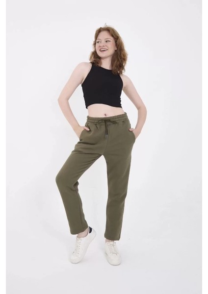 Üç Iplik Basic Eşofman Pantolon - Haki