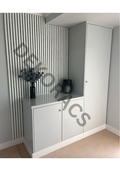 Acs 60X240 Beyaz Renk Akustik Ahşap Duvar Paneli modelleri