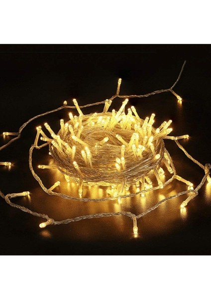 10 Metre 100 Ledli Fişli LED Işık Günışığı Dekor Lambası Yılbaşı Ağacı Işığı Organizasyon LED Işık