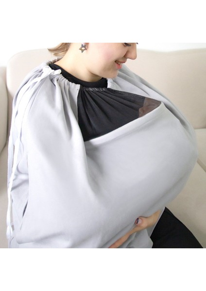 Babyjem Tül Pencereli Emzirme Önlüğü 735 Gri fiyatları