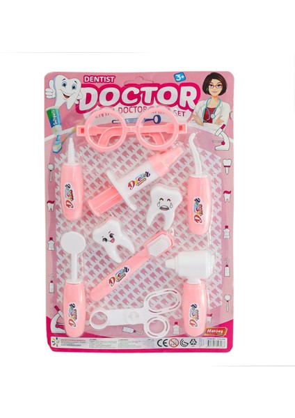 ERN-896 Heroes Toys Kartelalı Kız Dişçi Seti