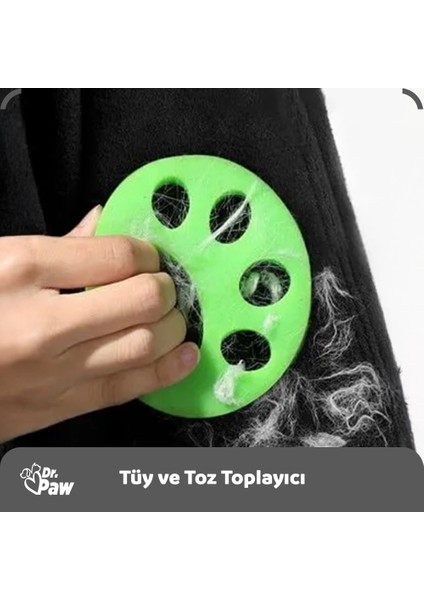 Pati Tasarımlı Tüy ve Toz Toplayıcı | Yıkanabilir Çok Amaçlı Evcil Hayvan Tüy Temizleyici