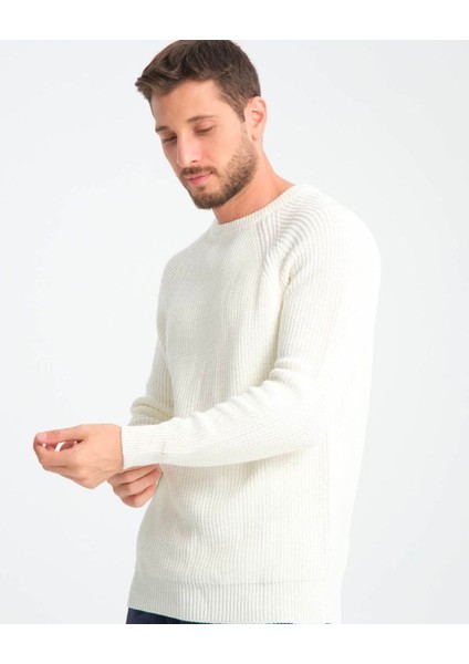 Bafatex Bisiklet Yaka Triko Kazak Beyaz fiyatları