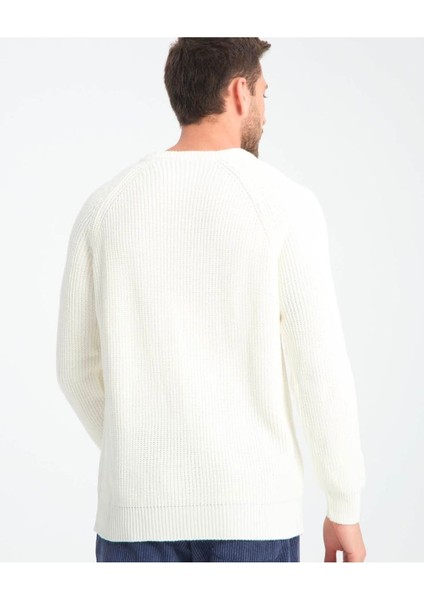 Bafatex Bisiklet Yaka Triko Kazak Beyaz modelleri