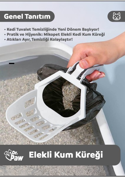 Elekli Kedi Kum Küreği