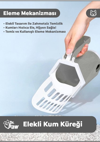 Elekli Kedi Kum Küreği