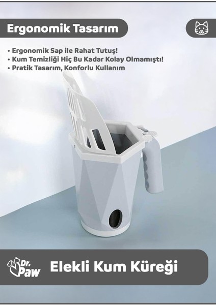 Elekli Kedi Kum Küreği