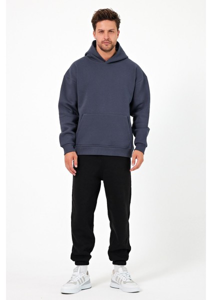 Bafatex Erkek Oversize 3 Iplik Kapşonlu Sweatshirt fiyatları