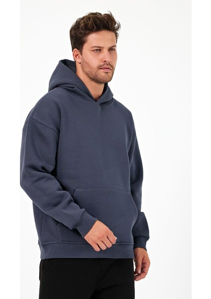 Bafatex Erkek Oversize 3 Iplik Kapşonlu Sweatshirt modelleri