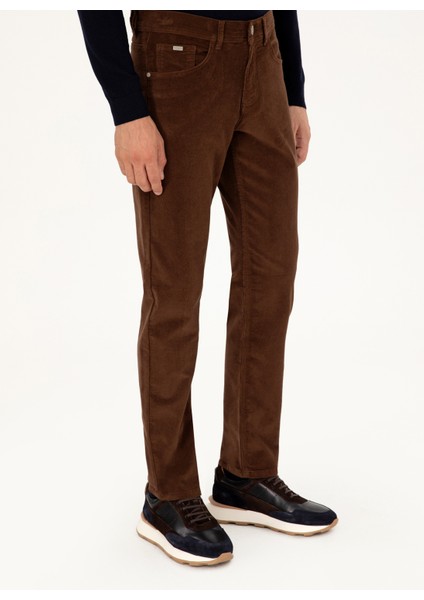 Normal Bel Normal Paça Straight Kahve Erkek Pantolon Carmın fiyatları