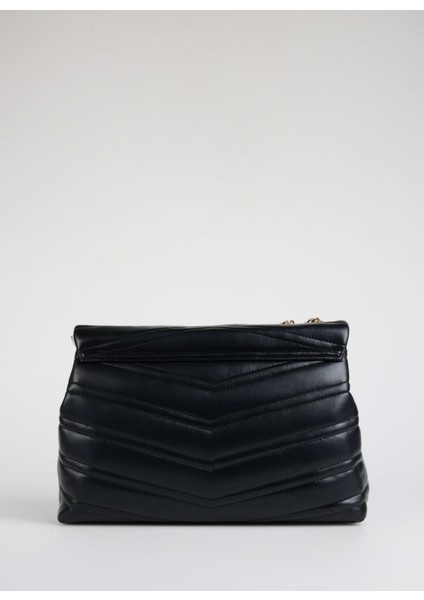 Siyah Kadın 22X12X32 cm Omuz Çantası VBS8DN09 fırsatları