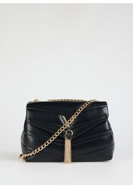 Siyah Kadın 17X9X23 cm Omuz Çantası VBS8DN10