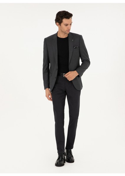 Normal Bel Normal Paça Slim Fit Siyah Erkek Pantolon Avıgnon modelleri