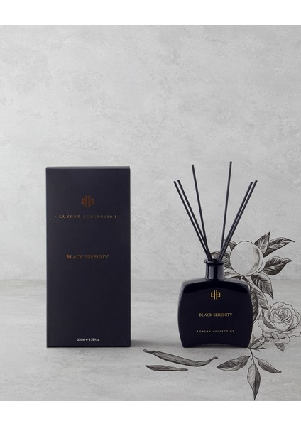 Black Serenity Çubuklu Oda Kokusu 200 ml Siyah