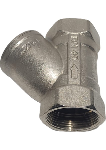 11/2" Sarı / Krom Pislik Tutucu Su Filtresi DN40 - Threaded Strainer
