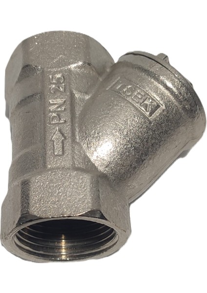 1" Sarı / Krom Pislik Tutucu Su Filtresi DN25 - Threaded Strainer