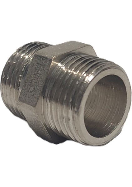 3/8" Sarı / Krom Dişli Nipel DN10 - Chrome Nipple