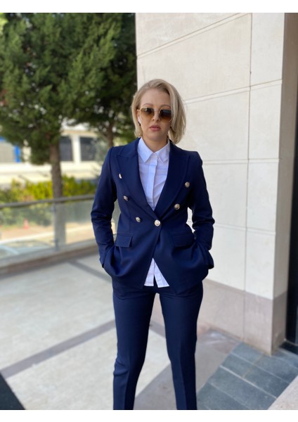 Lacivert Blazer Ceket