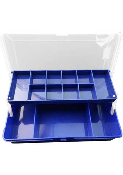 Iki Katlı Kutu Balık Cazibesi Hattı Kanca Saklama Kutusu Çantası (Yurt Dışından)