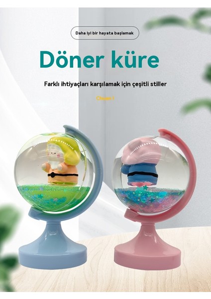 Döner Küre Batık Kum ve Yağ Sızıntısı Işlemi Küçük Süs Eşyaları (Yurt Dışından)