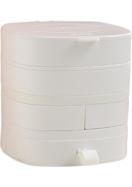 Kadın Takı Saklama Kutusu Kolye Küpe Durumda Doğum Günü Hediyeleri, Beyaz (Yurt Dışından)