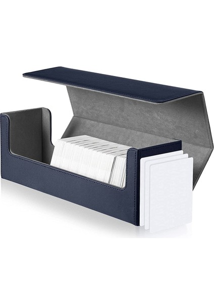 Masa Kutusu Için 400 Kart Oyunları Eklemek Için Kart Saklama Kutusu (Mavi) (Yurt Dışından)