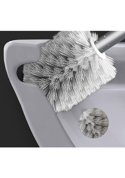 Tuvalet Fırçası Seti Banyo Tuvalet Temizleme Fırçası Boşluk Alüminyum Deliksiz Ev Iz Uzun Sap Fırça Rafı (Yurt Dışından) fırsatları