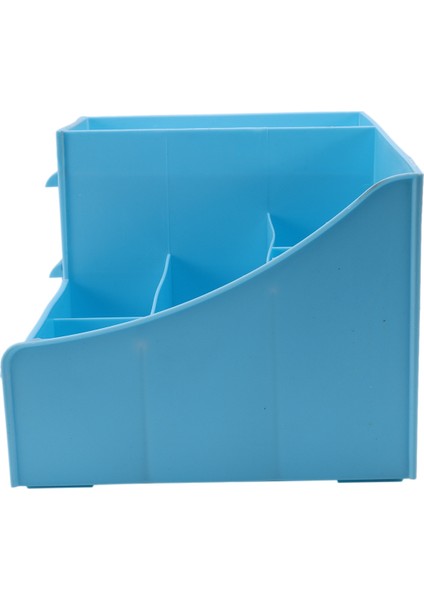 Plastik Saklama Kutusu Makyaj Çekmecesi Saklama Kutusu Kozmetik Kutusu Mavi (Yurt Dışından) fırsatları